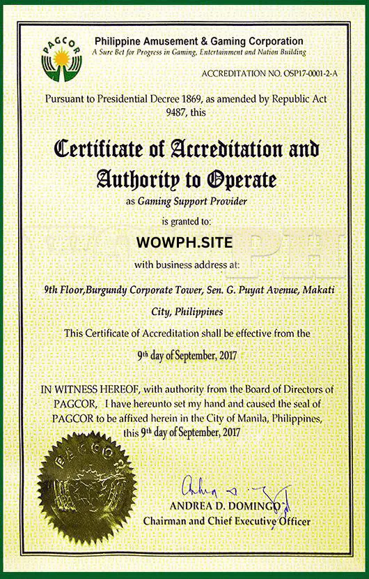 wowph license
